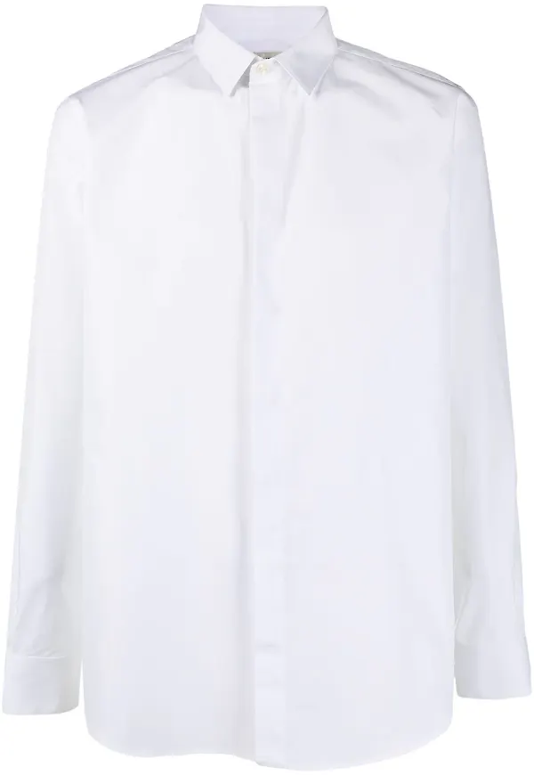 Saint Laurent långärmad skjorta - Vit
