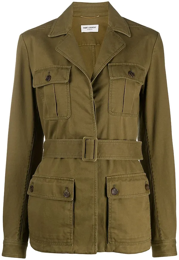 Saint Laurent militärjacka - Grön