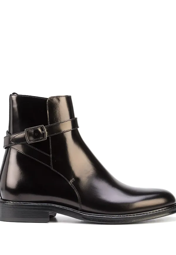Saint Laurent militärstövlar - Svart