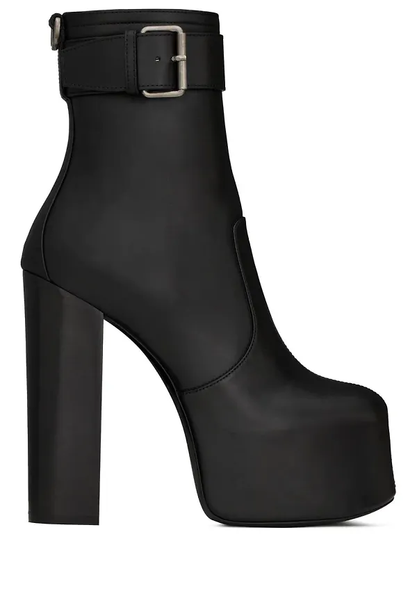 Saint Laurent Mina stövletter - Svart