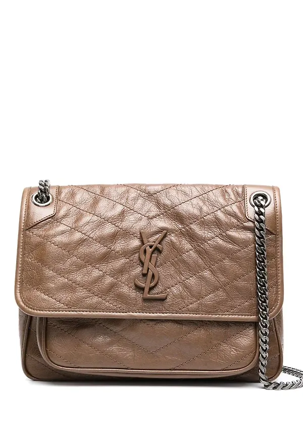 Saint Laurent Niki axelväska - Brun