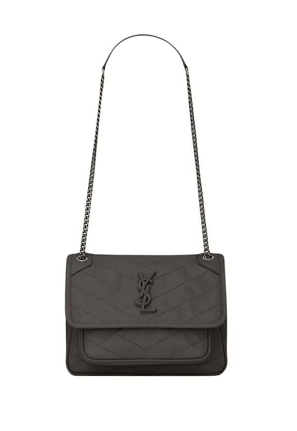 Saint Laurent Niki axelväska - Grå