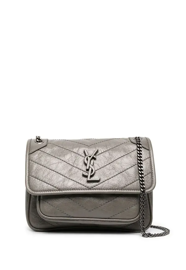 Saint Laurent Niki axelväska - Grå