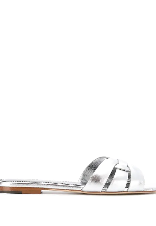 Saint Laurent Nu Pieds sandaler - Metallic