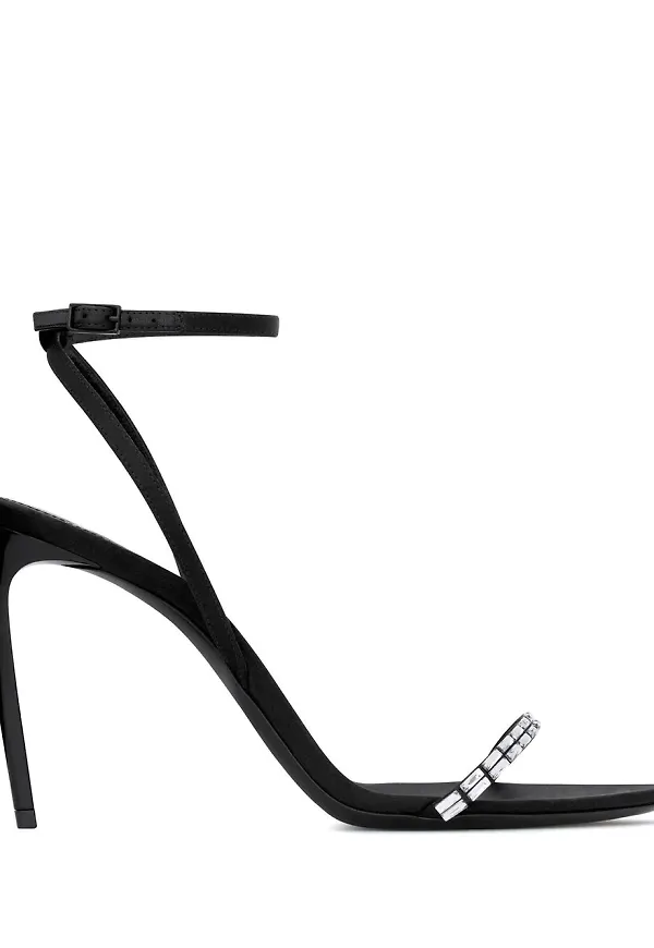 Saint Laurent Nuit 90 högklackade sandaler - Svart