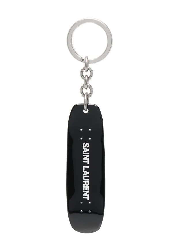 Saint Laurent nyckelring med logotyp - Svart