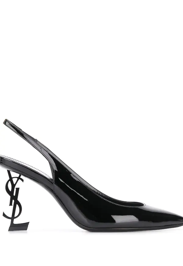 Saint Laurent Opium slingback-pumps - Svart