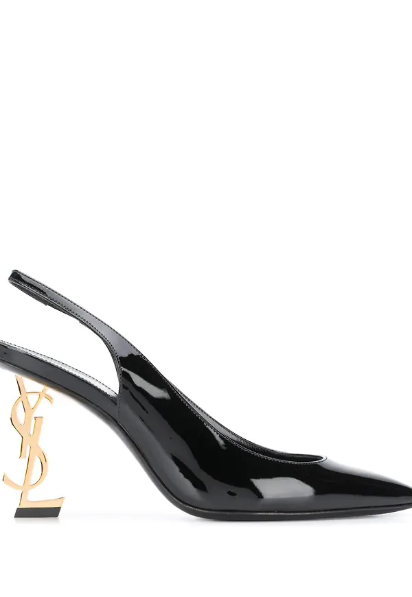 Saint Laurent Opyum slingback-pumps - Svart