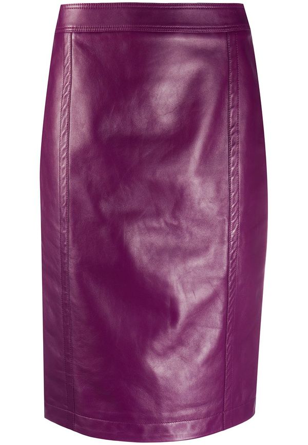 Saint Laurent pennkjol med hög midja - Lila