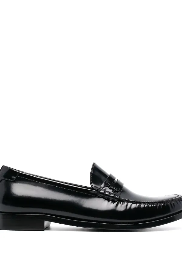 Saint Laurent Penny slip on-loafers - Svart