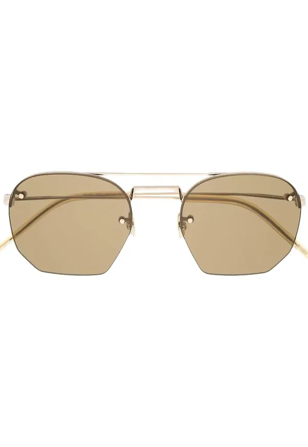 Saint Laurent pilotsolglasögon - Brun