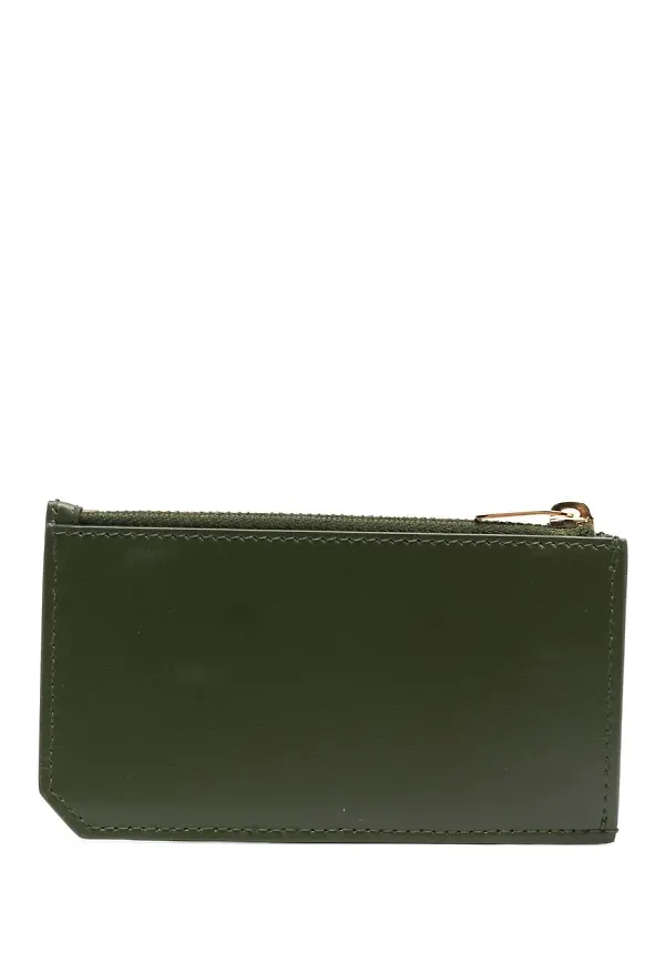 Saint Laurent plånbok med dragkedja - Grön