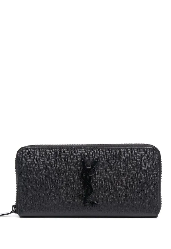 Saint Laurent plånbok med dragkedja - Svart