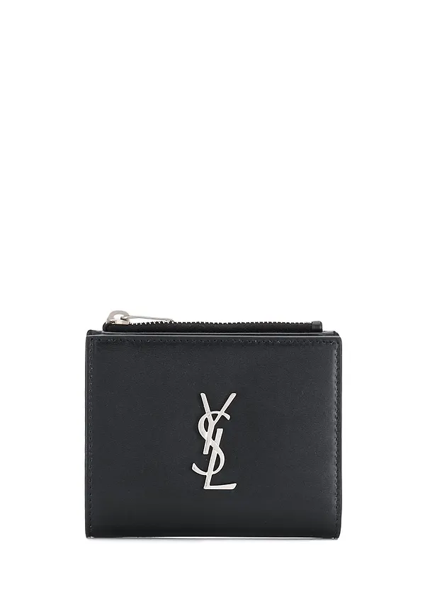 Saint Laurent plånbok med monogram - Svart