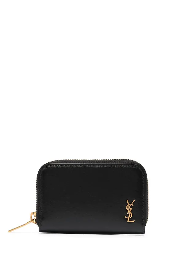 Saint Laurent plånbok med monogram - Svart