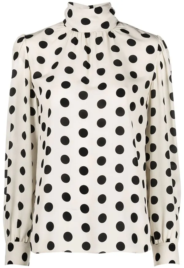 Saint Laurent prickig blus - Neutral