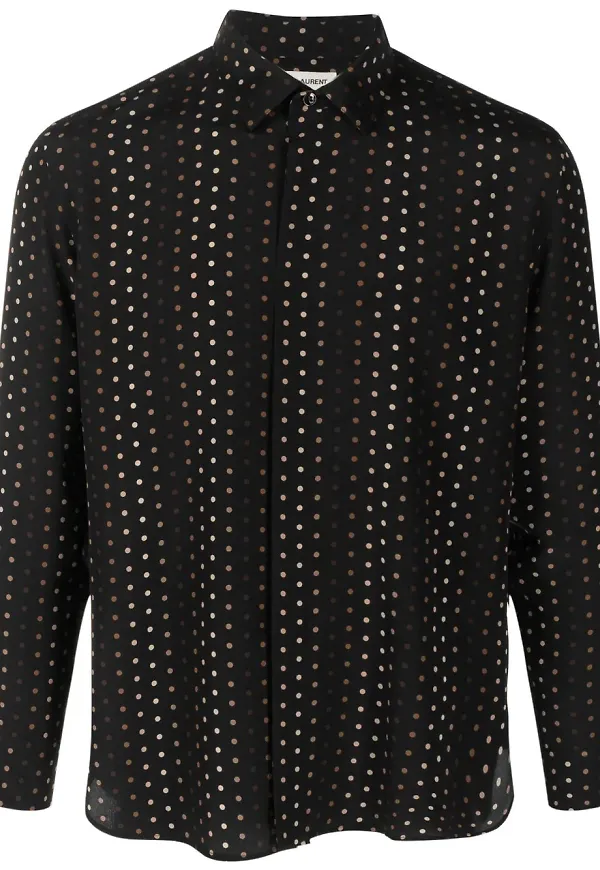 Saint Laurent prickig skjorta - Svart