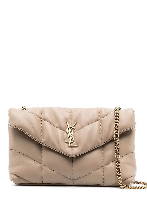 Saint Laurent Puffy miniväska - Neutral