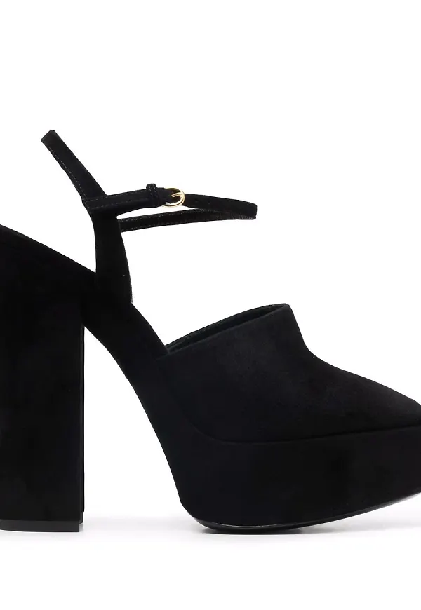 Saint Laurent pumps med platåsula - Svart