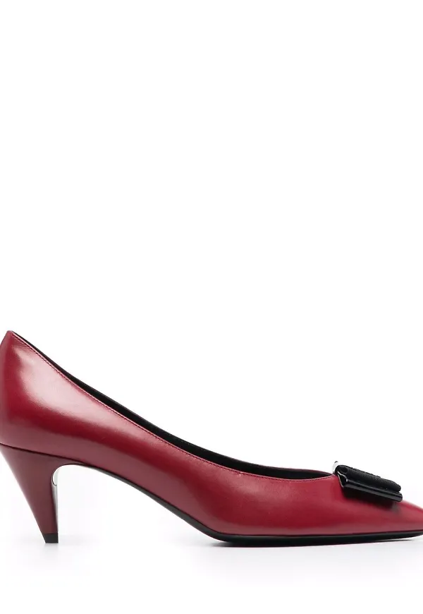 Saint Laurent pumps med rosett - Röd