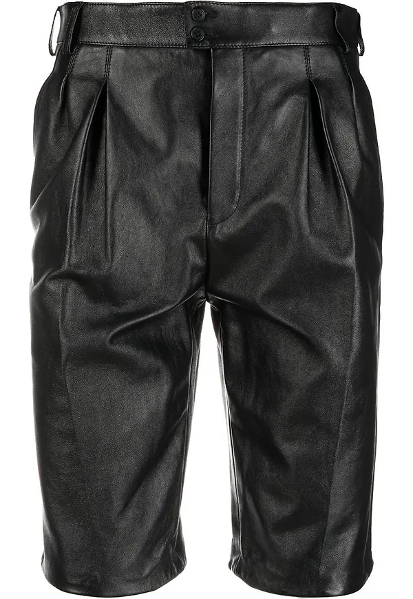 Saint Laurent raka bermudashorts - Svart