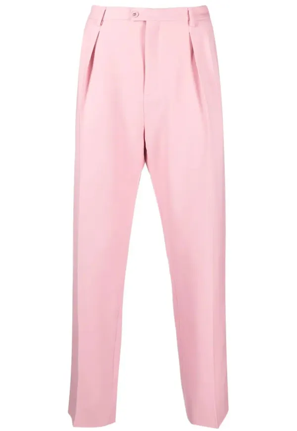 Saint Laurent raka finbyxor - Rosa