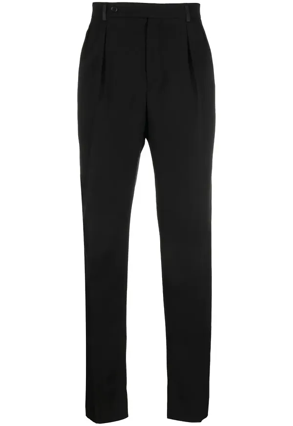 Saint Laurent raka finbyxor - Svart