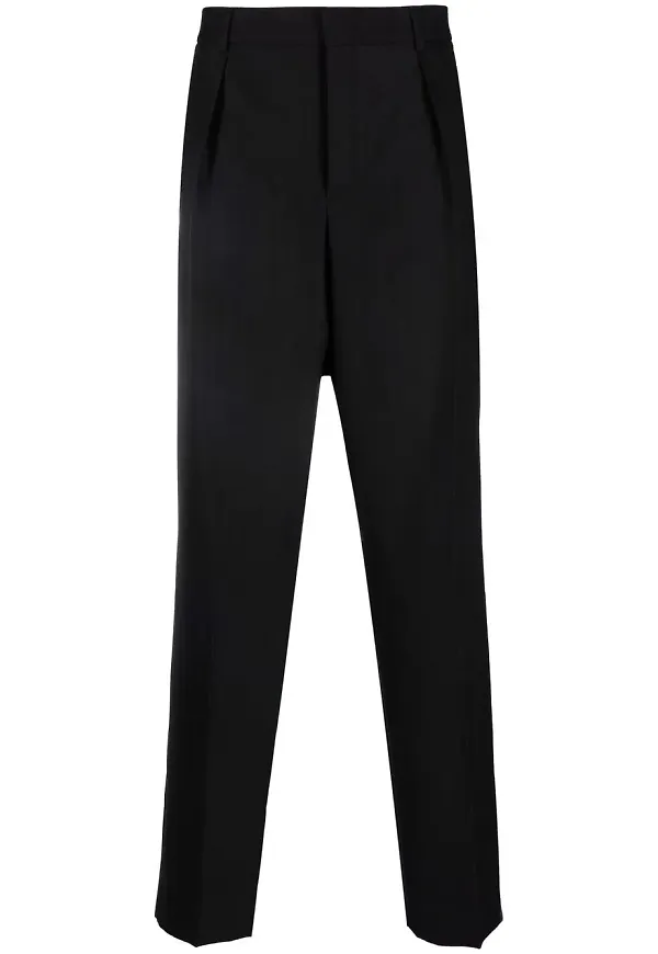 Saint Laurent raka finbyxor - Svart