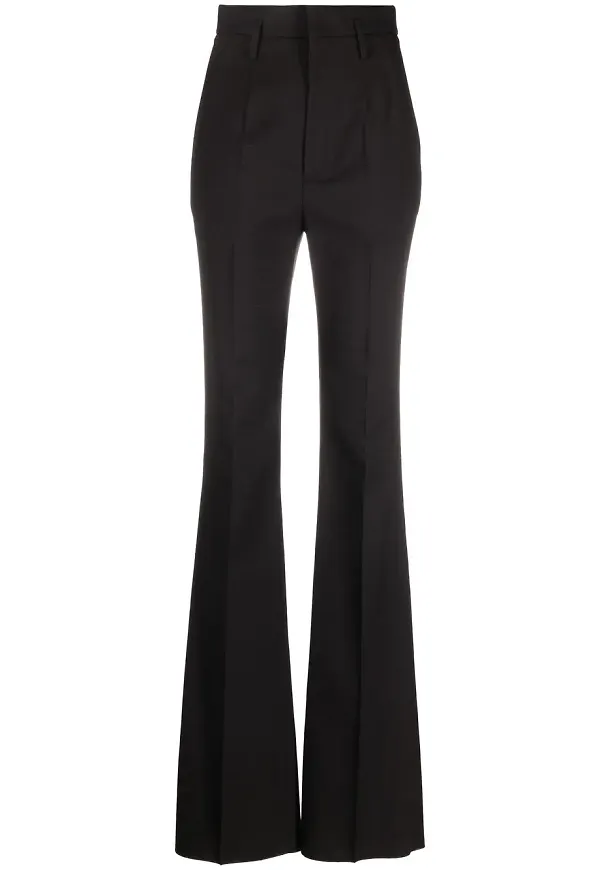 Saint Laurent raka finbyxor - Svart