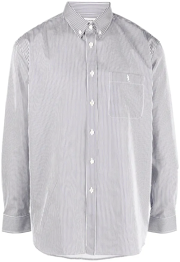 Saint Laurent randig skjorta - Blå