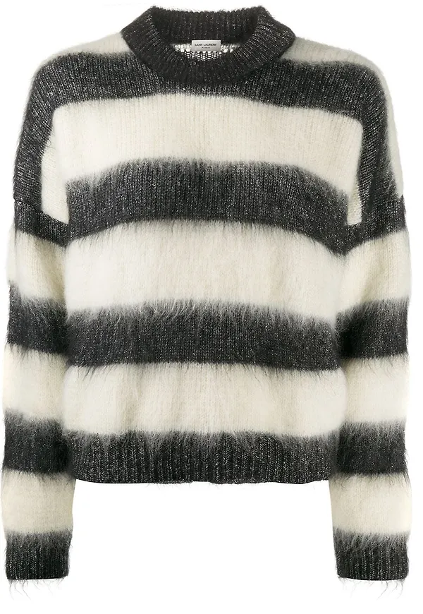 Saint Laurent randig tröja - Svart