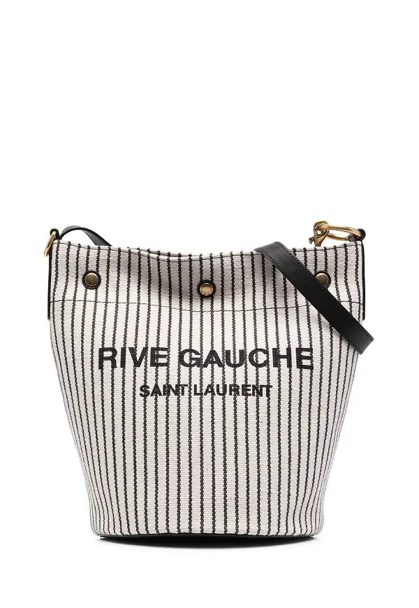 Saint Laurent Rive Gauche shoppingväska - 9583 GREY CREAM/NE/NE/N/N