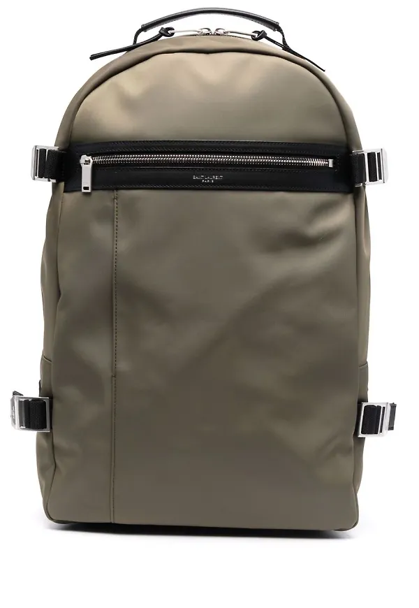 Saint Laurent ryggsäck med dragkedja - Grön