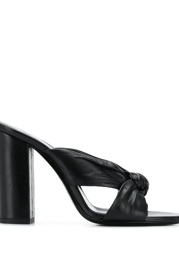 Saint Laurent sandaler med knutdetalj - Svart