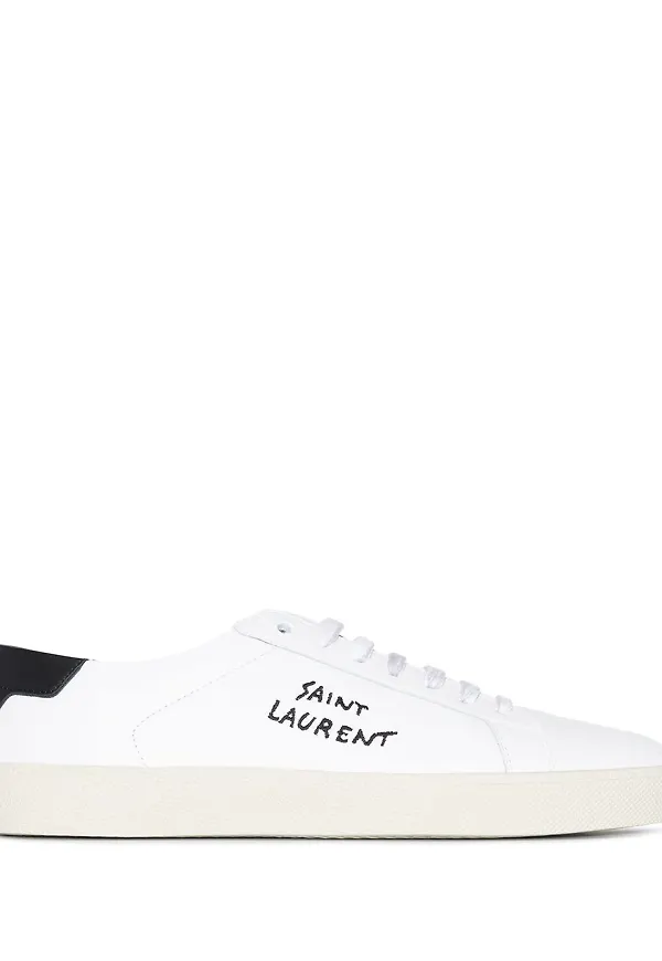 Saint Laurent Signature låga sneakers - Vit