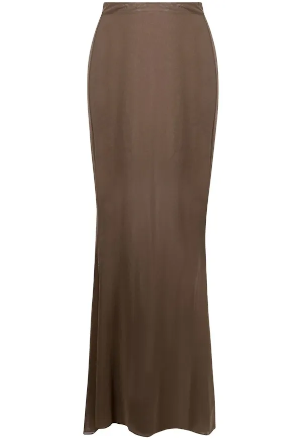 Saint Laurent skir maxikjol - Brun