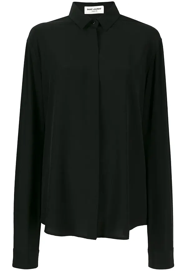 Saint Laurent skräddad skjorta - Svart