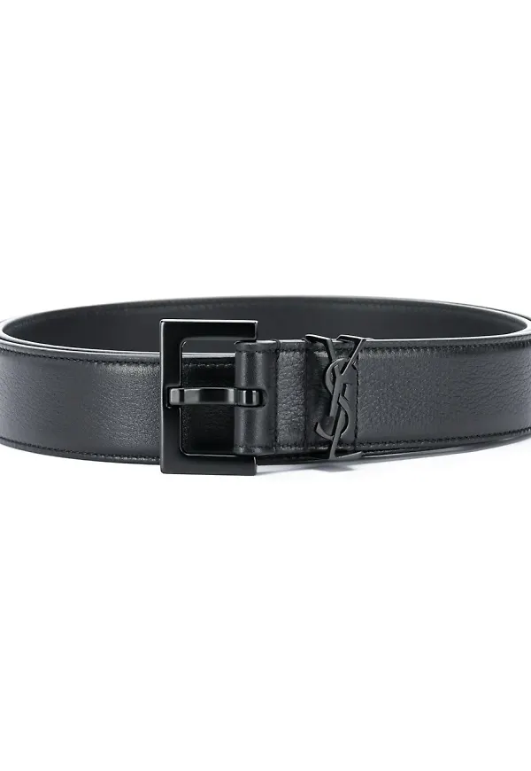 Saint Laurent skärp med spänne - Svart