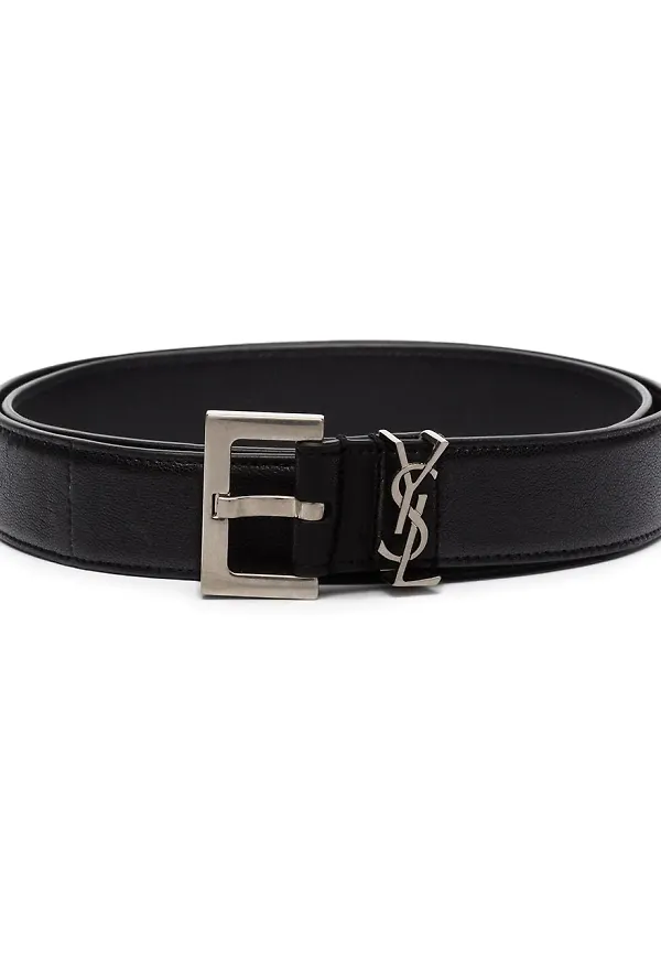 Saint Laurent skärp med spänne - Svart