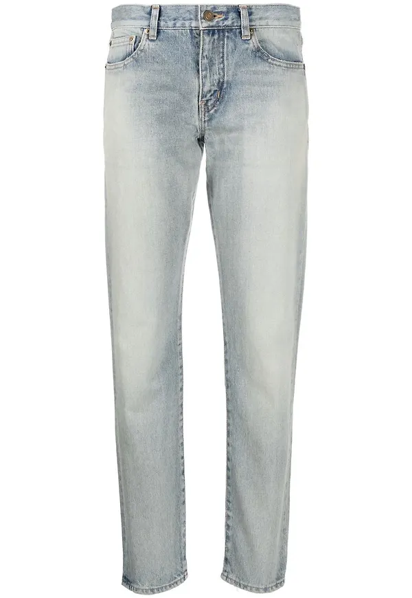 Saint Laurent slim fit-jeans - Blå