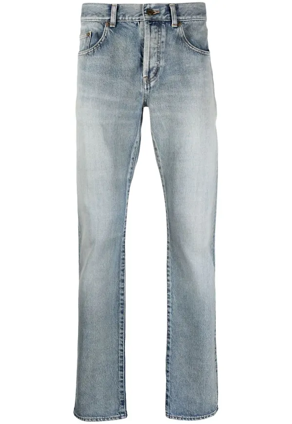 Saint Laurent slim fit-jeans - Blå