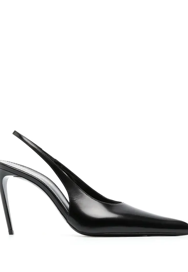Saint Laurent slingback-pumps - Svart