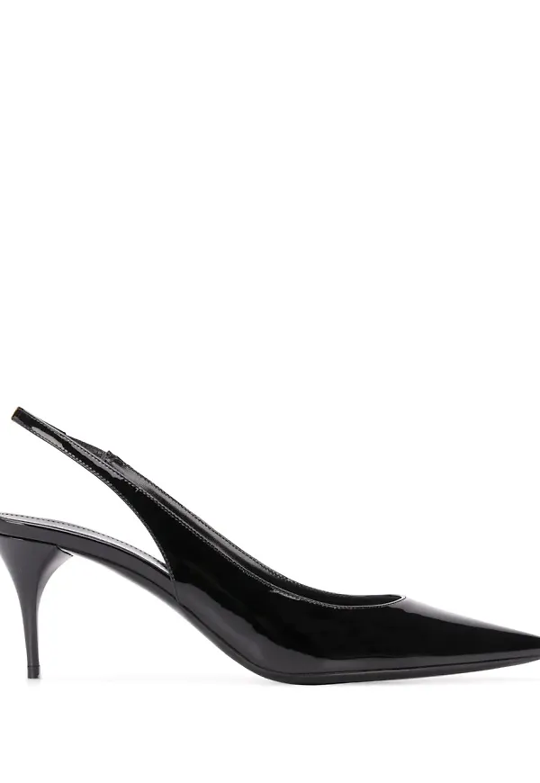Saint Laurent slingback-pumps - Svart