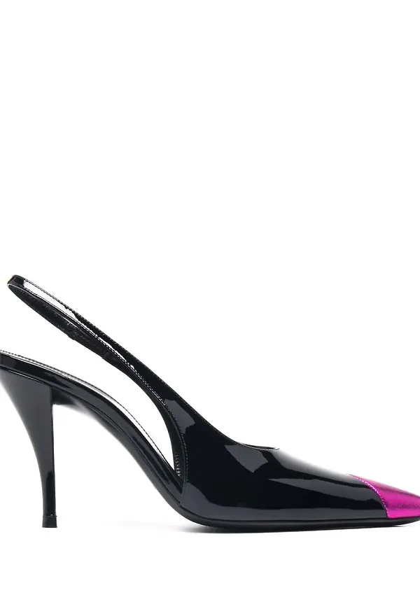 Saint Laurent slingback-pumps - Svart