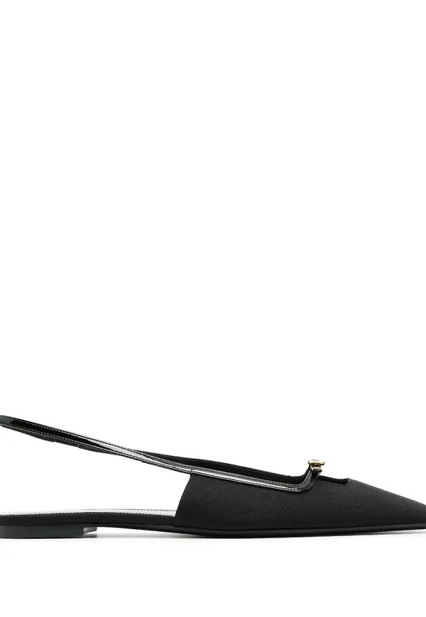 Saint Laurent slip-ons med spänne - Svart