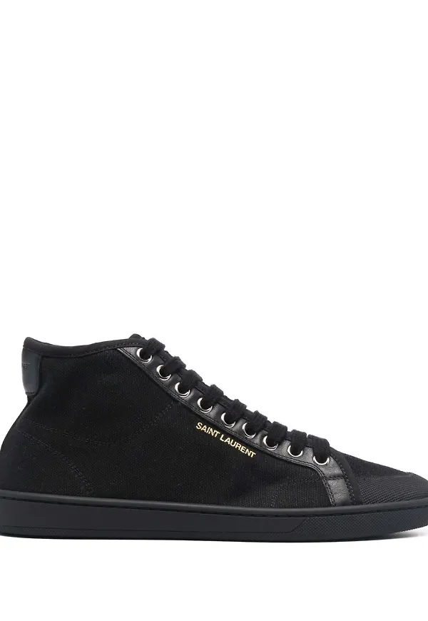 Saint Laurent sneakers med snörning - Svart