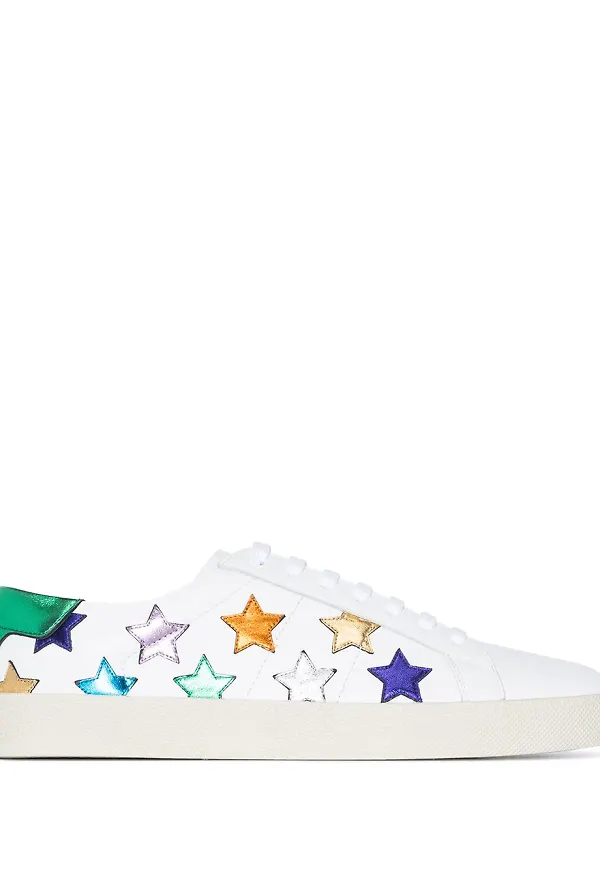 Saint Laurent sneakers med stjärna - Vit