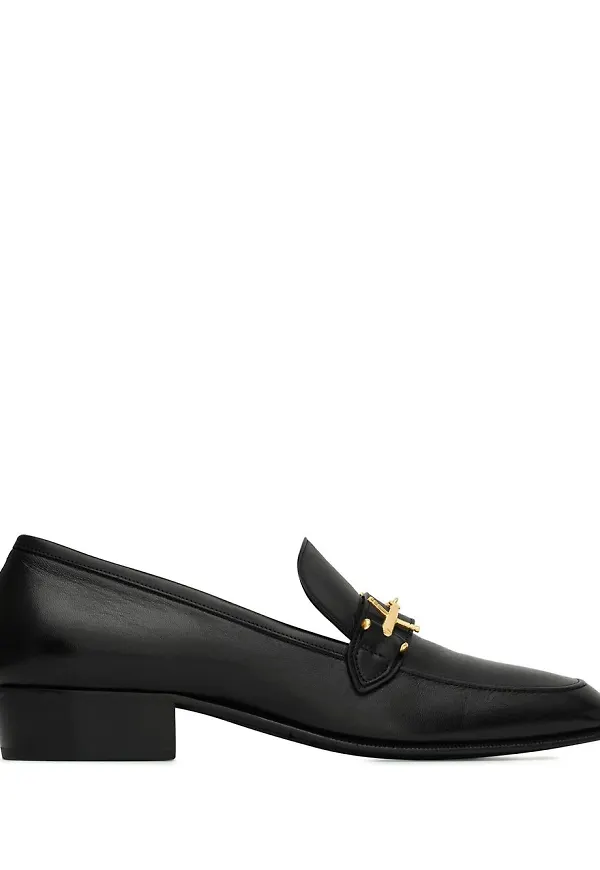 Saint Laurent Solferino 30 loafers - Svart