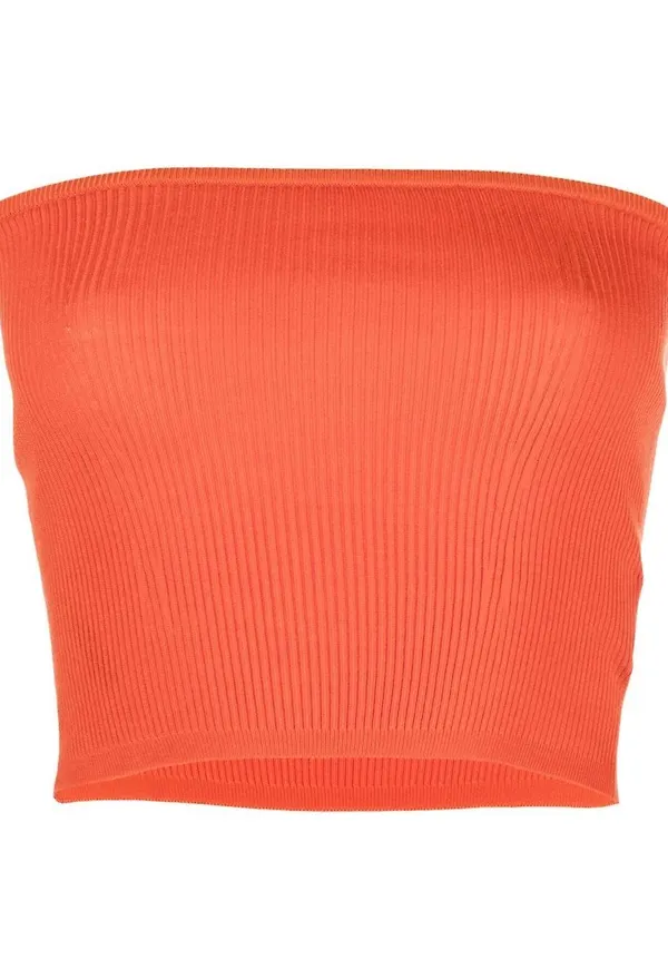 Saint Laurent stickad croptop - Orange