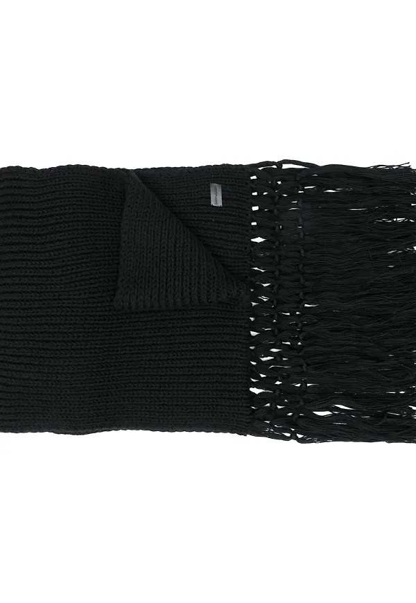 Saint Laurent stickad halsduk - Svart